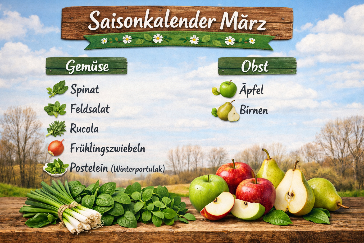 🌱 Saisonkalender im März: Frisches Gemüse aus deiner Regio